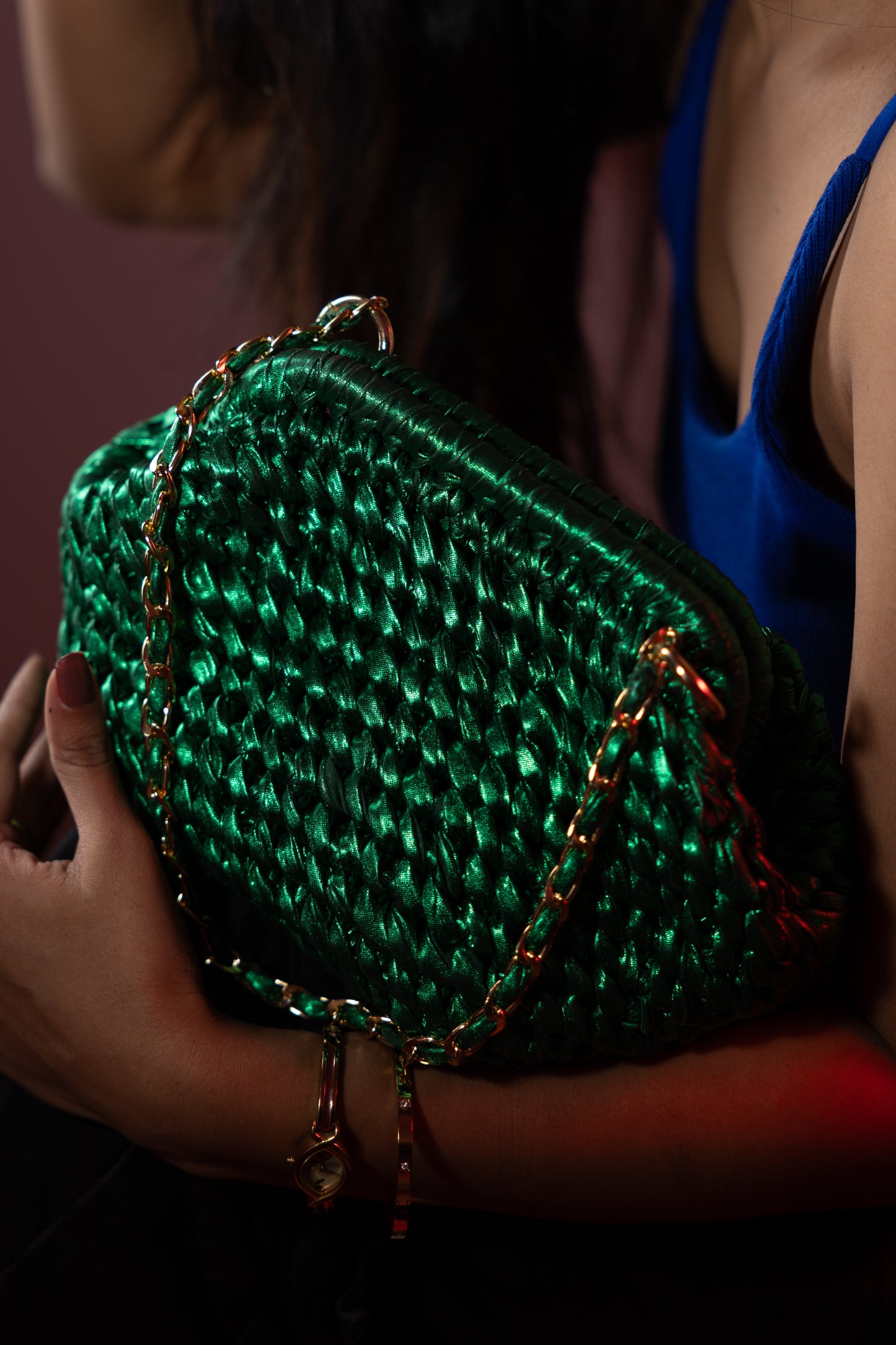 Emerald Green Clutch Bag
