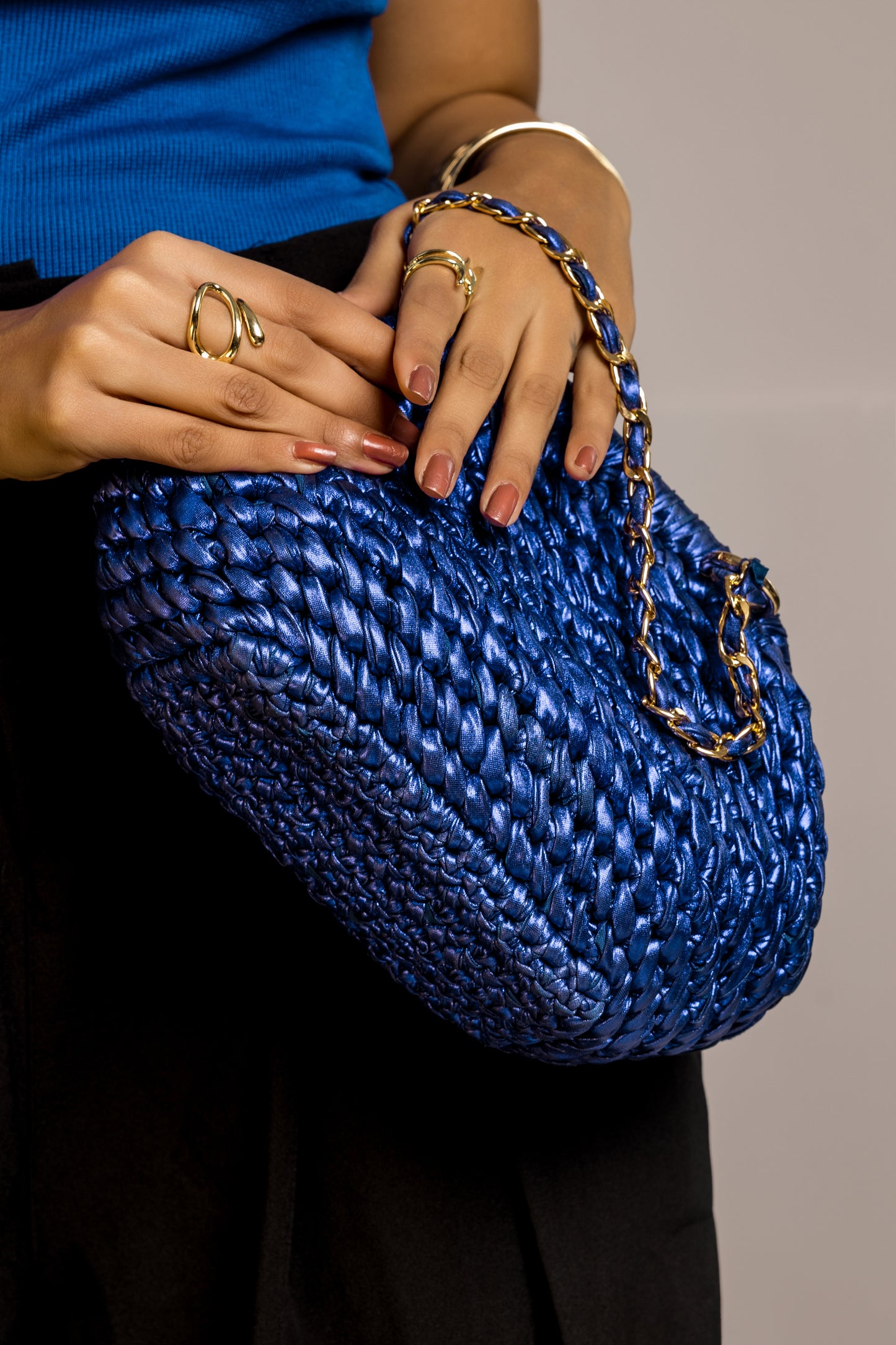 Royal Blue Clutch Bag