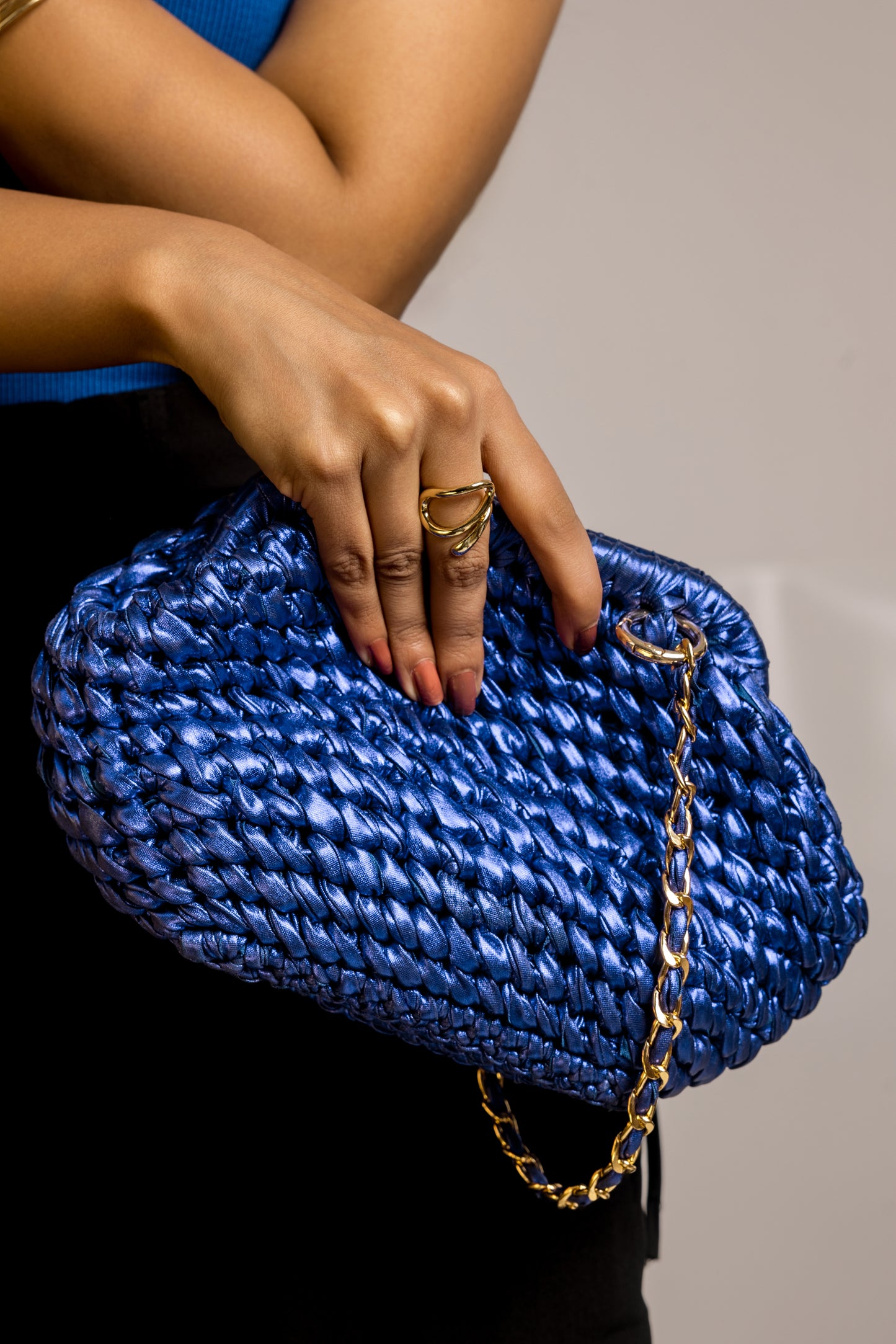 Royal Blue Clutch Bag