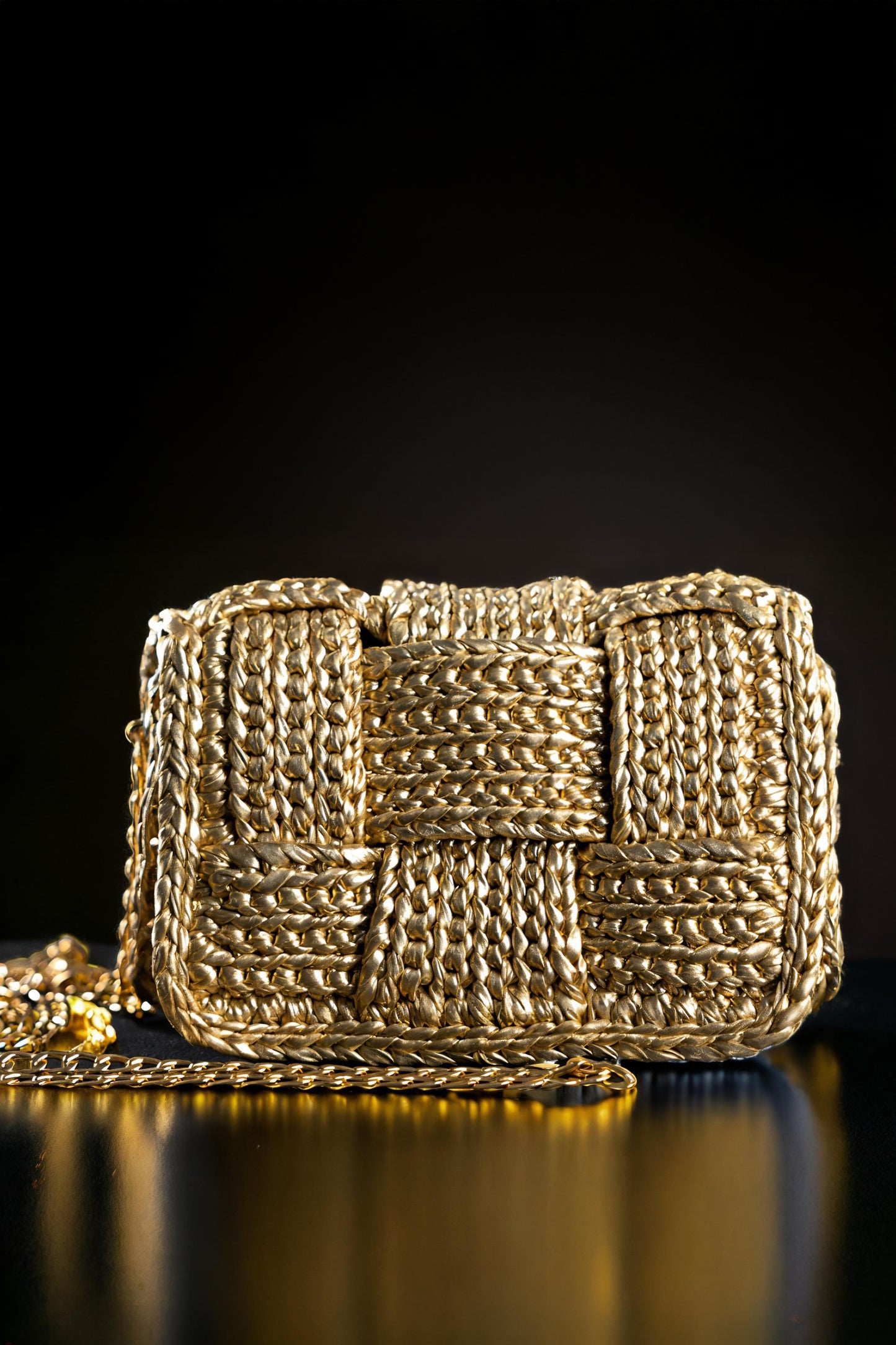 Gold Crossbody Bag
