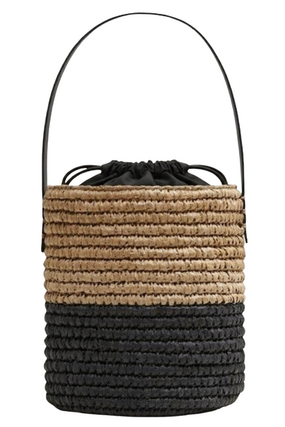 Raffia Bucket Bag