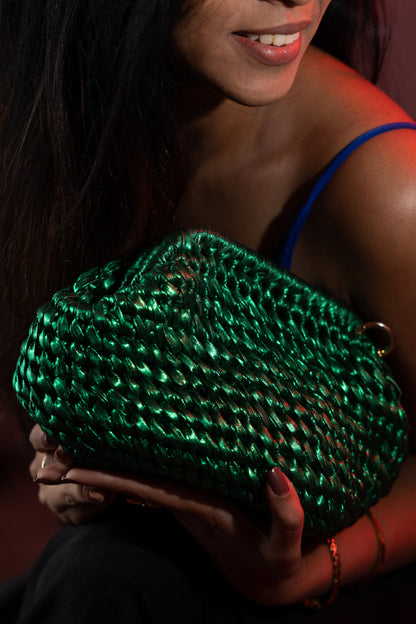 Emerald Green Clutch Bag