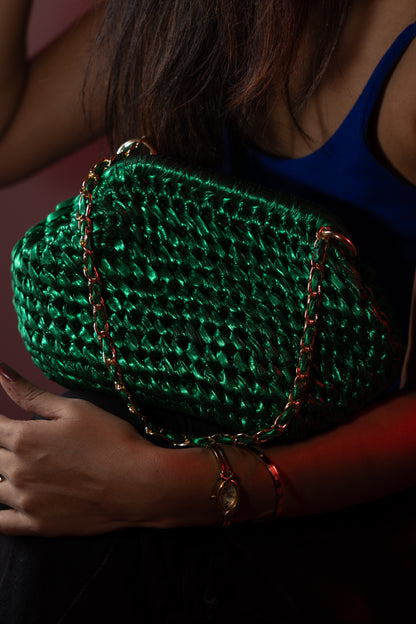 Emerald Green Clutch Bag