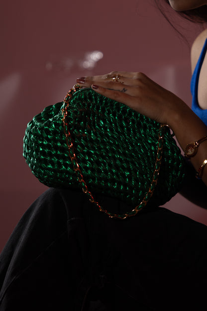 Emerald Green Clutch Bag