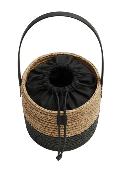 Raffia Bucket Bag
