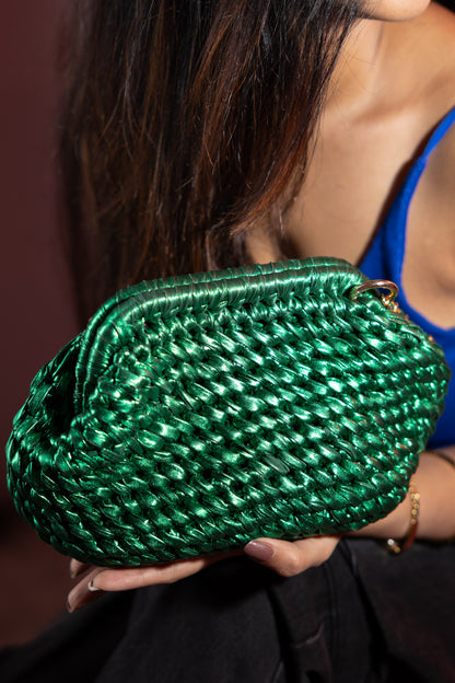 Emerald Green Clutch Bag
