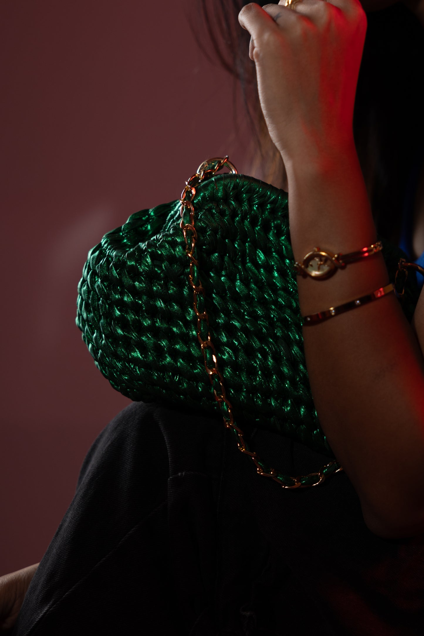 Emerald Green Clutch Bag