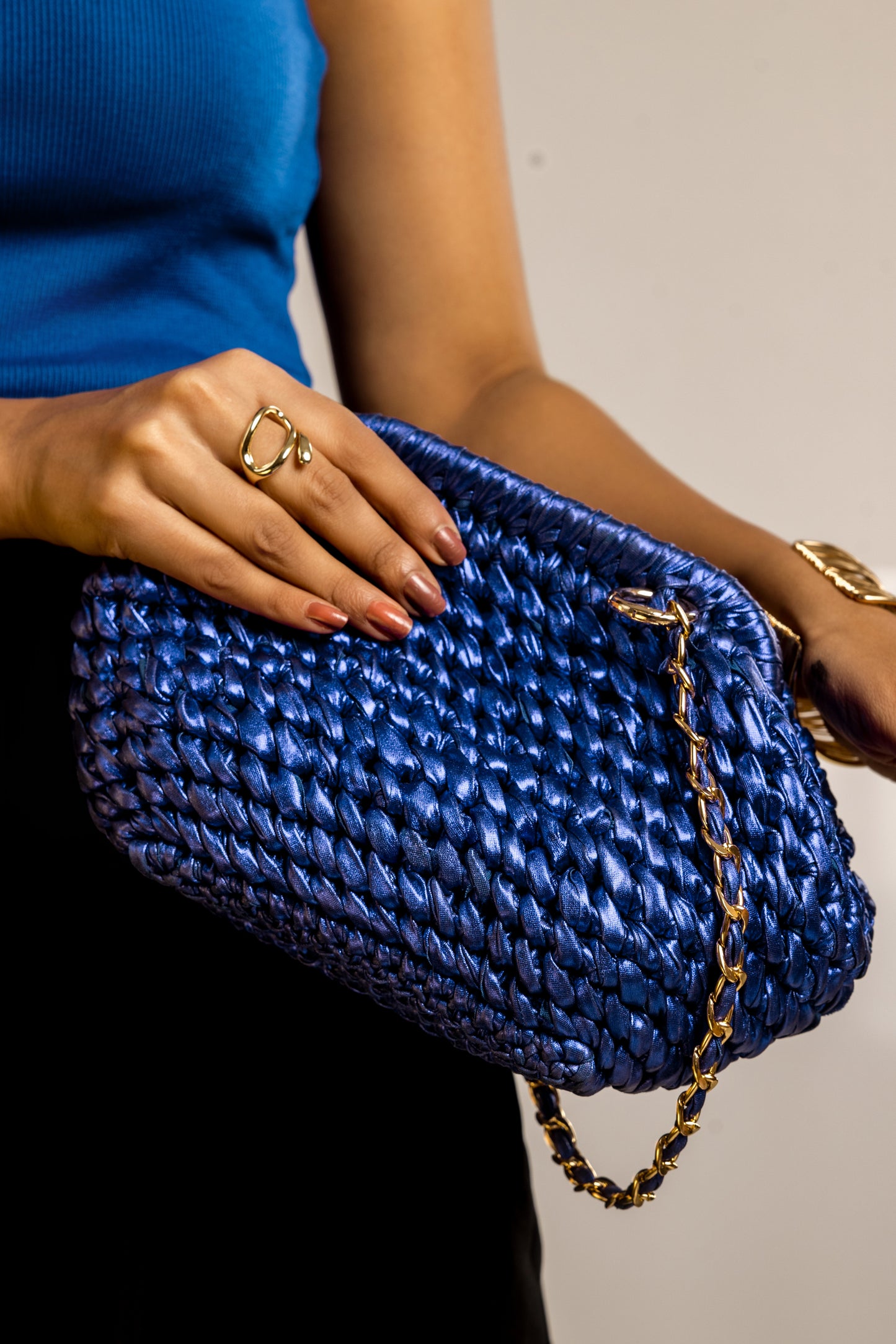 Royal Blue Clutch Bag