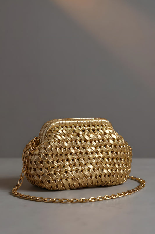 Gold Clutch Bag