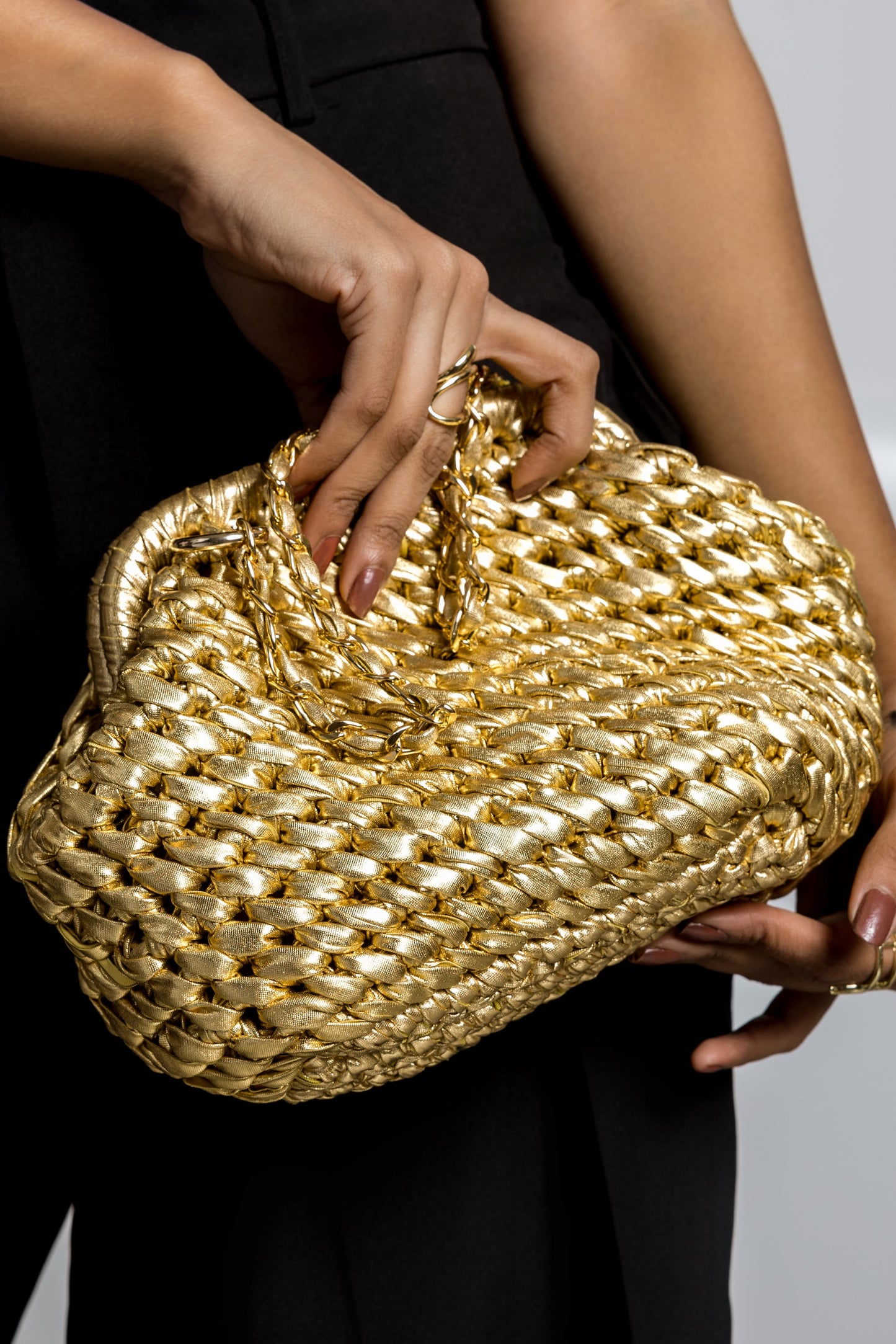 Gold Clutch Bag