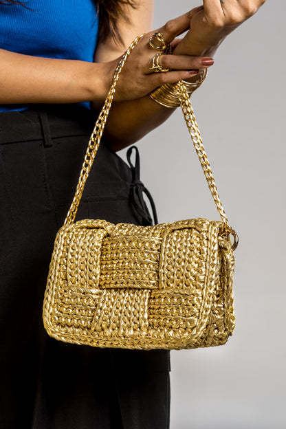 Gold Crossbody Bag