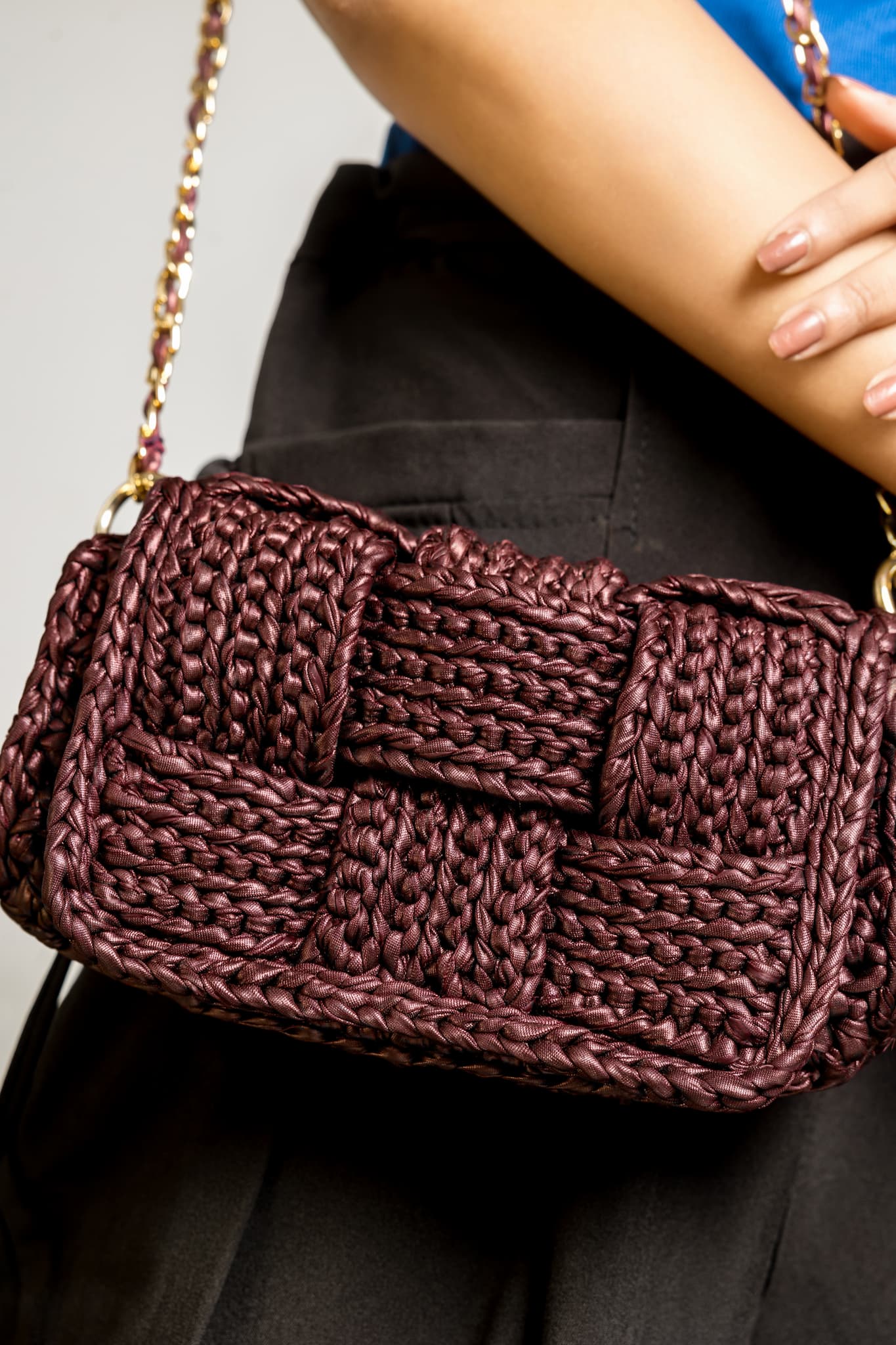 Merlot Red Crossbody Bag