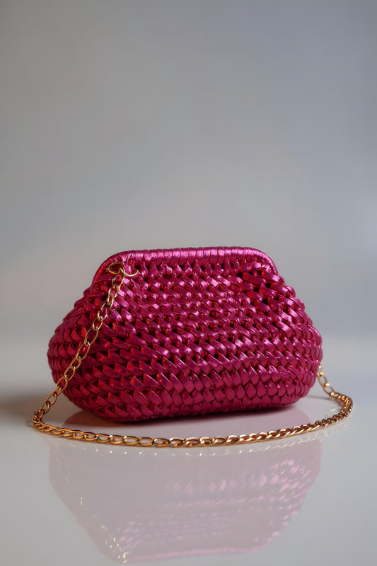 Fuchsia Pink Clutch Bag