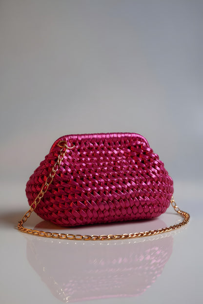 Fuchsia Pink Clutch Bag